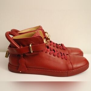 Buscemi 100MM Mens Red High Top sneaker GUTS